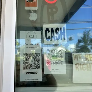 They take cash app &amp; Venmo in addition to cash. Thank goodness, cuz I&apos;ve been avoiding coming due to not carrying cash!