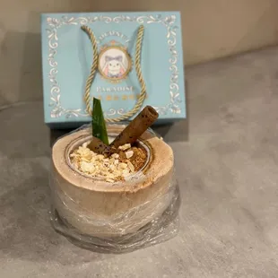 Whole Coconut - Coconut Trio (Golden Toasted Coconut Flakes, Thai Coconut Crispy Roll &amp; Pandan Leaf)  @phidingthefam