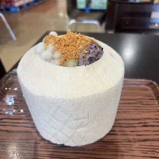 W2. Purple Dream - Fresh Mango. Purple Sticky Rice. Mochi Ball