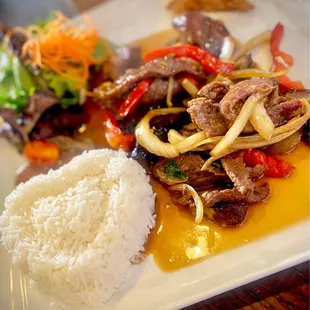 Stir Fried Chinese Eggplants with Beef