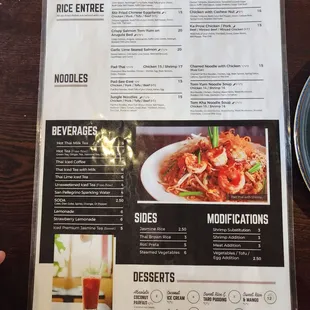 Menu back