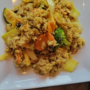 Vegetarian Pineapple Fried Rice