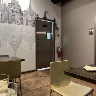 Bathroom in the restaurant