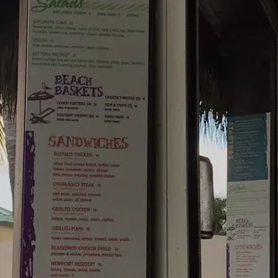 Coconut Bar and grill menu