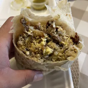 Carne Asada breakfast burrito