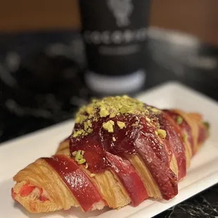 Raspberry Pistachio Croissant