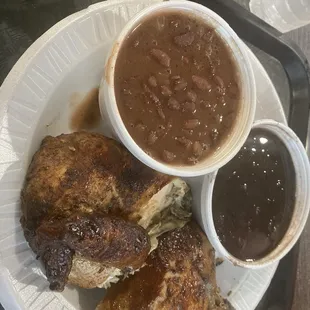 Half 1/2 Chicken with 2 Sides