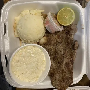 Carne Asada Coleslaw Side Mashed Potatoes Side