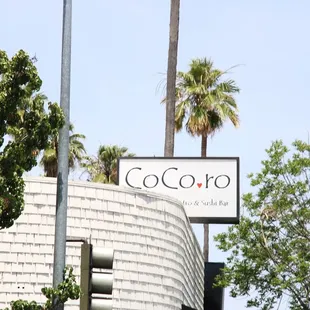 the sign