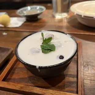 Coconut Dessert w/ Tapioca Pearls and Fruits