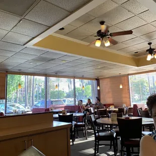 a woman sitting at a table