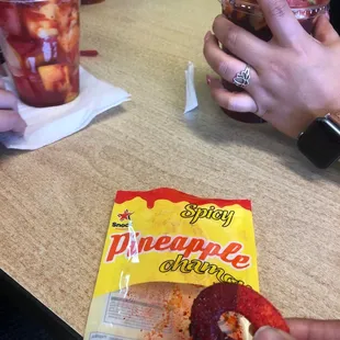 Spicy pineapple chamoy