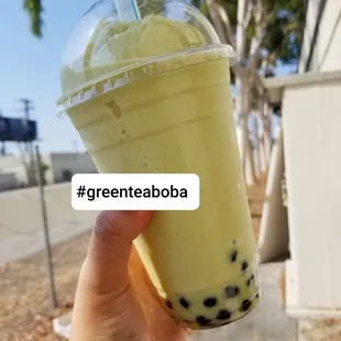 Green tea boba