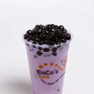 Taro Milk with Pearls
