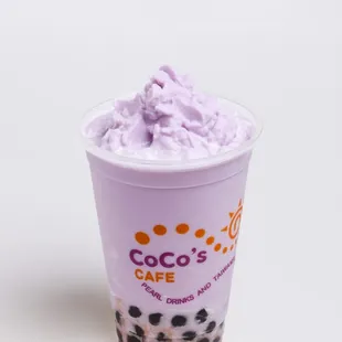 Taro Smoothie with Pearls