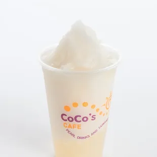 Lychee Slushie with Lychee Jelly