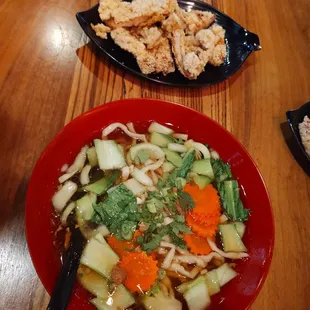 Fried Chicken Noodle Soup
