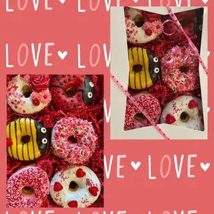 Valentines Day Theme Doughnuts