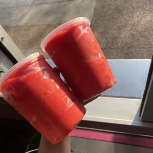 2 quarts of cherry water ice