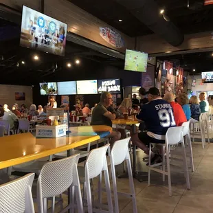 Large place with lots of seating available