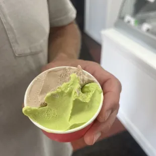 Pistachio and hazelnut