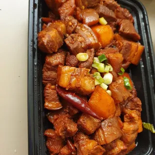 Braised pork belly
