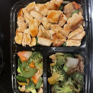 Chicken Hibachi, double veggie (no rice or noodles)