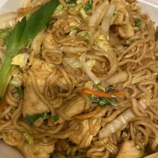 Chicken noodles