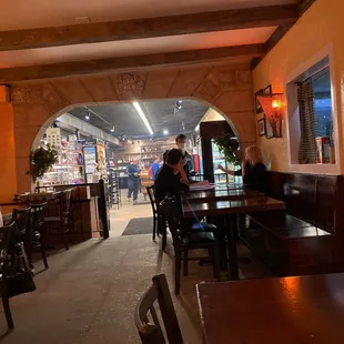 View from restaurant into the market