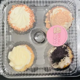 Cupcakes--set of 4!