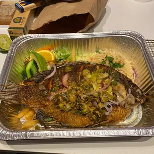 Fried tilapia