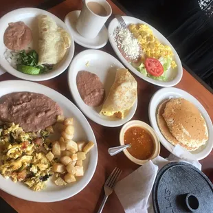 Matcha ado a la Mexicana, potato and egg, barbacoa taco :))