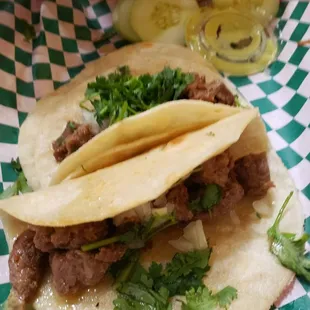 Asada/beef street taco's