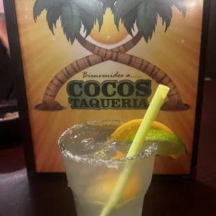 Don Julio Margarita on the rocks with salt. Cheers!