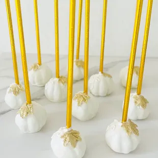 Pumpkin cake pops.