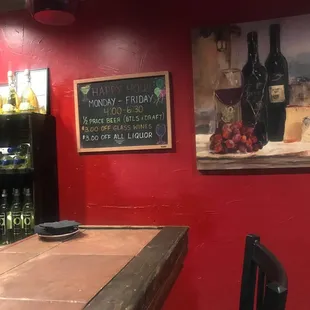 Happy hour 4:00-6:30