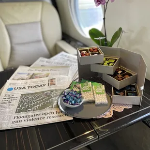 I use the gift box as a display for our guest. It folds up and stores so nice. This is always a big hit!