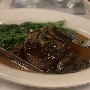 Filet &amp; broccolini! Incredible. Pro tip: they haven't yet mastered the steak temperatures &amp; tend to undercook.