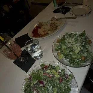 House salad &amp; Caesar salad