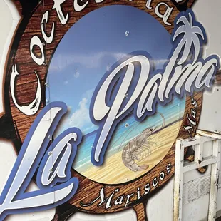 Sign on other end of the trailer