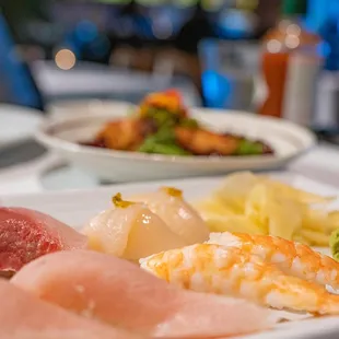 food, sushi and sashimi, sushi, sashimi