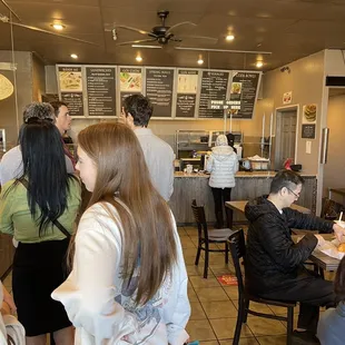 Long line on Sunday morning