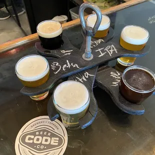 Flight of six.. you can have as many as you like on your flight.