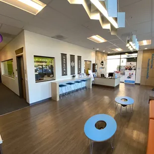 Parent's lounge and hallway -- waiting areas