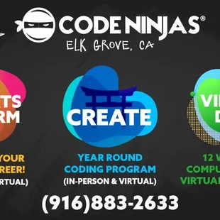Come join us at Code Ninja Elk Grove! We have computer coding programs and tons of fun matches