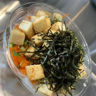 Tofu poke bowl! Yummy!!!