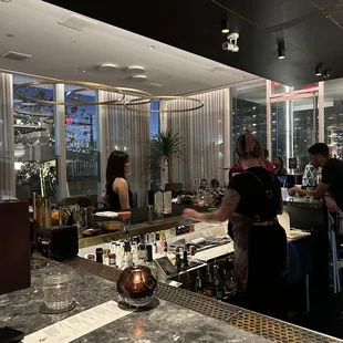 Interior bar seating