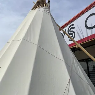Tee pee dining is the best