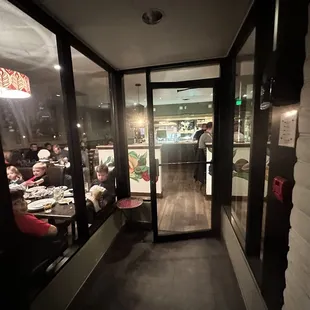 The &quot;private party&quot; and entrance.