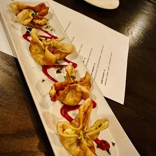 Spinach Cheese Wontons
